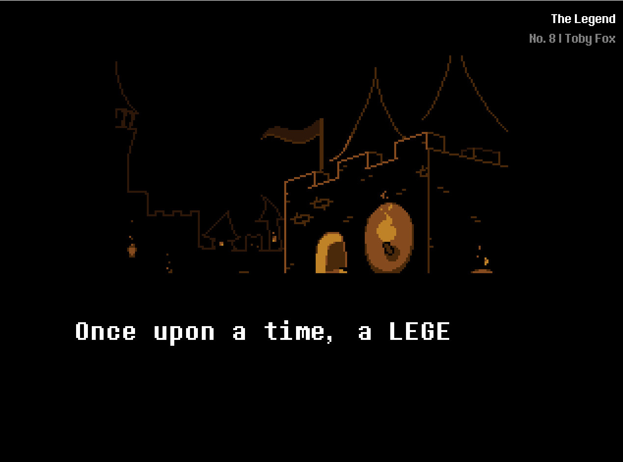 Deltarune BGM Information displaying track metadata over an in-game story scene