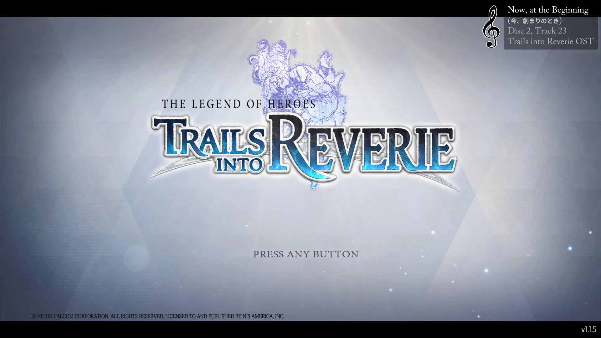 Trails into Reverie BGM Information running in game