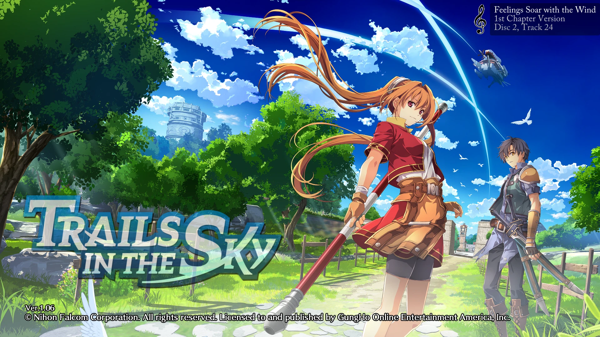Trails the 1st BGM Information running in game