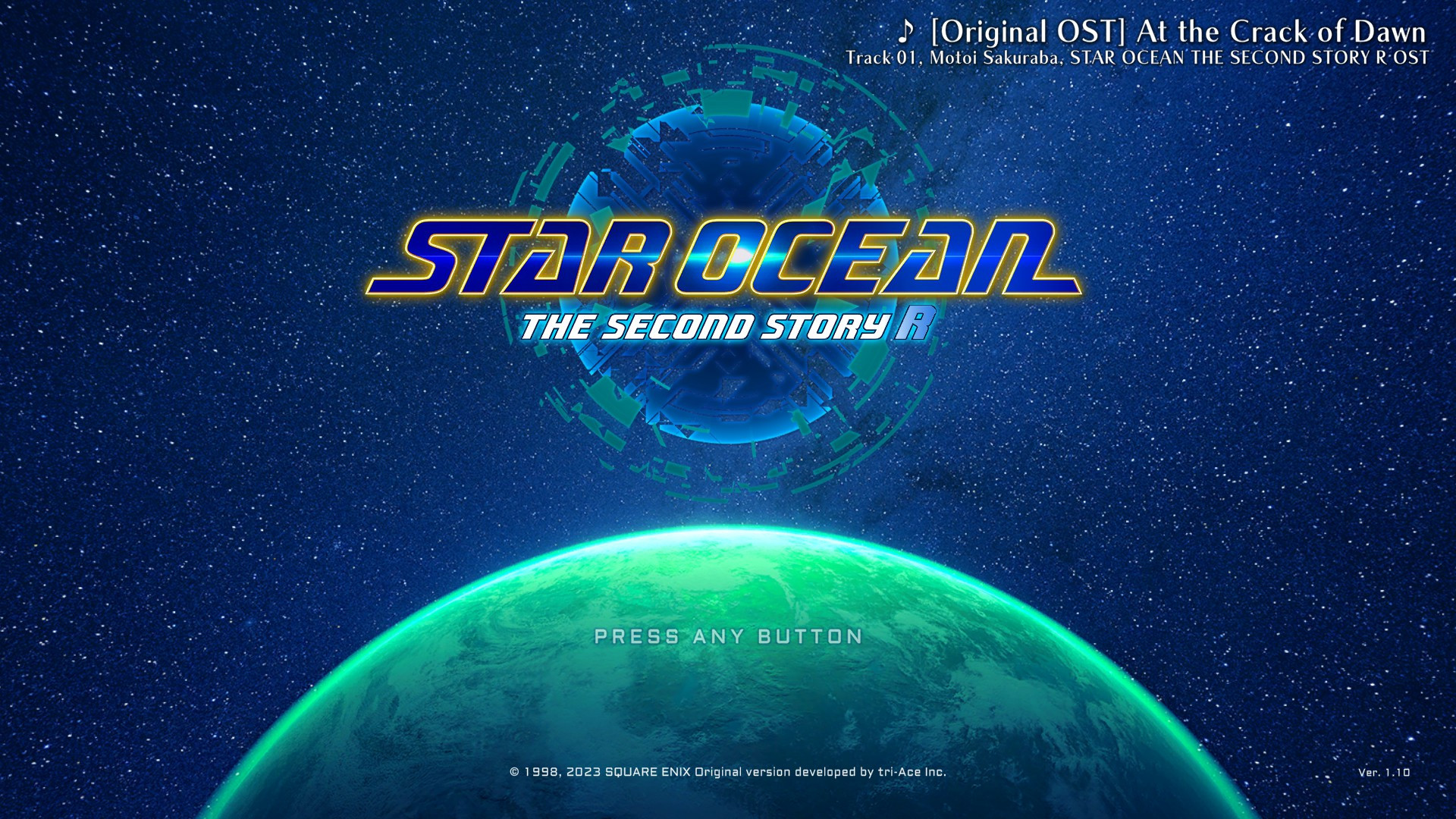 Star Ocean Warp Drive Mods options on the game's main menu